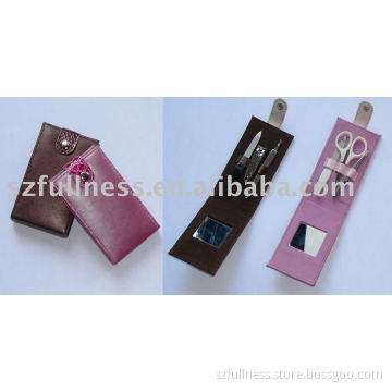 Manicure set and pedicure set and nail care set
